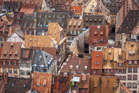 Strazburg'daki çatılar