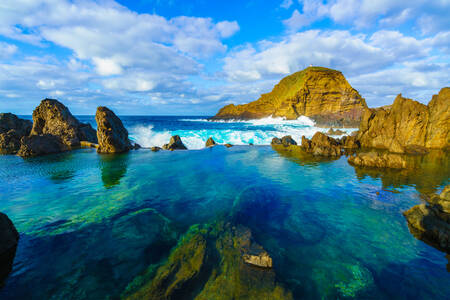 Volcanic pools on the island of Madeira