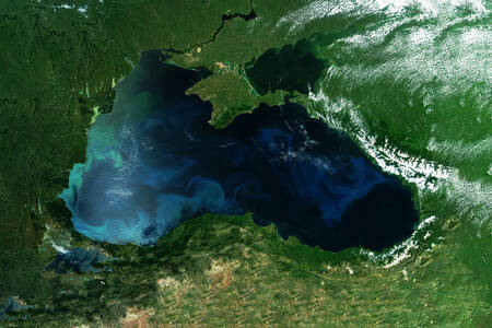 Vue du haut de la mer Noire