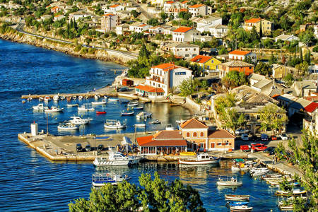 Marina na pobreží Jadranského mora