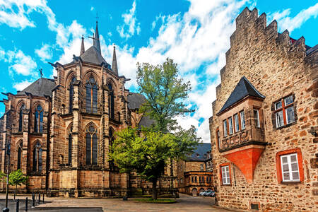 View of the Church of St. Elizabeth in Marburg