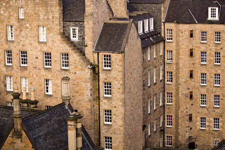 Stone buildings in Edinburgh