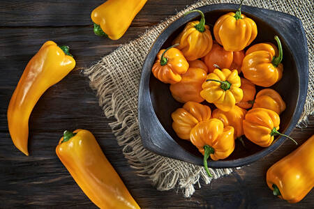 Malé žlté papriky