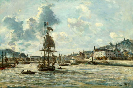 Johan Barthold Jongkind: Entrance to the Port of Honfleur