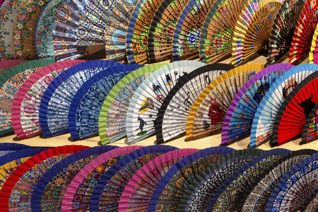 Kipas Spanyol buatan tangan