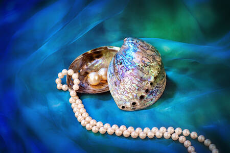 Μαργαριταρένια σκουλαρίκια και κολιέ