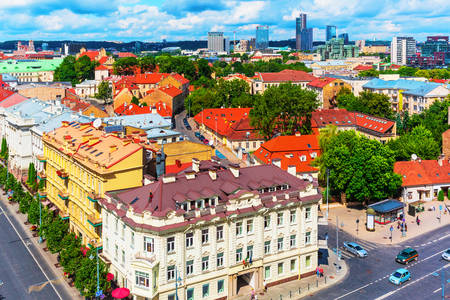 Architettura della città vecchia a Vilnius