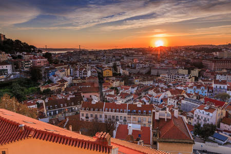 Sunset over Lisbon