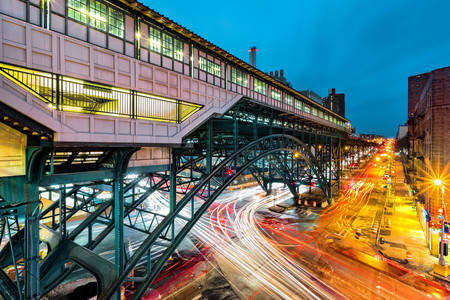 Train station in Harlem