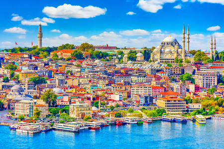 Uitzicht op Istanbul