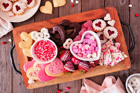 Süßigkeiten zum Valentinstag