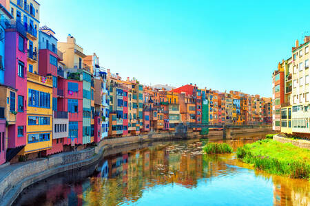 Girona'da Onyar nehri