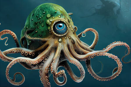 Futuristic octopus