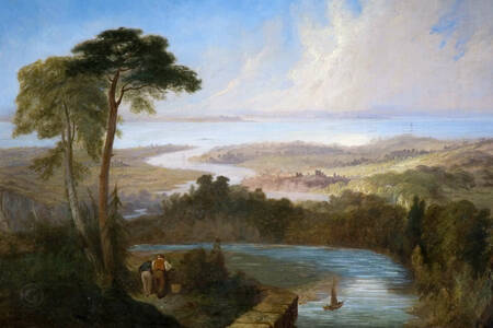 Samuel Lines – Panoramic View of the Severn Estuary