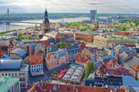 Riga'nın tarihi merkezi