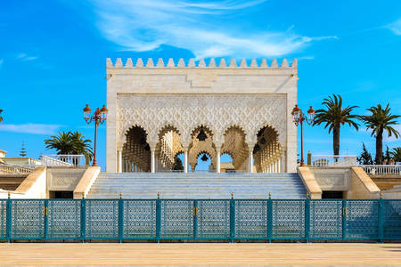 Westelijk paviljoen van het mausoleum van Mohammed V