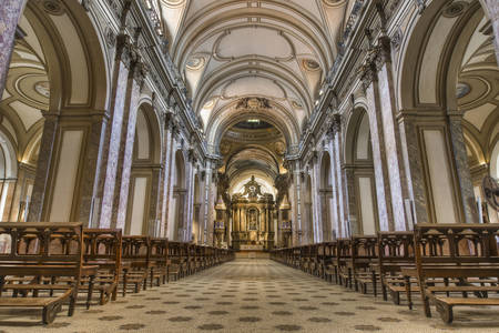 Interieur van de kathedraal van Buenos Aires