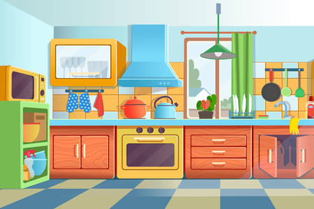 Bucătărie colorată