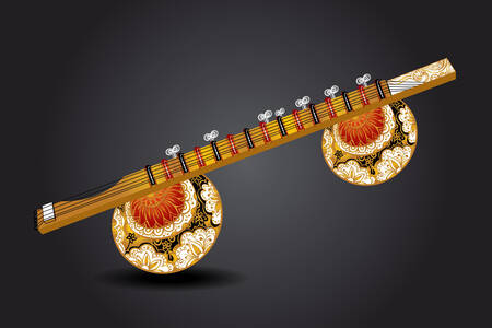 Strumento musicale indiano antico