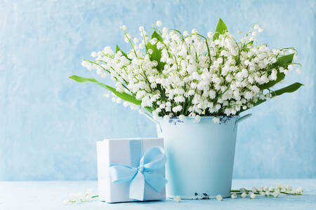 Lilies of the valley and a gift