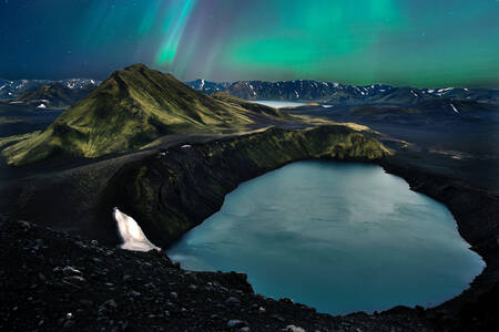 Aurora boreală în Islanda