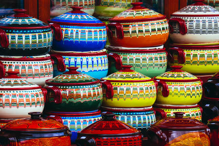 Traditional Bulgarian pots