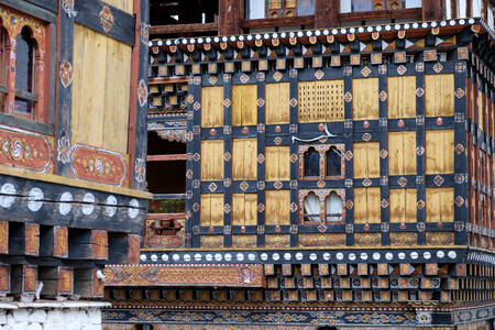 Facade of a Buddhist monastery