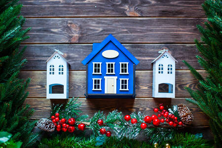 Wooden Christmas houses