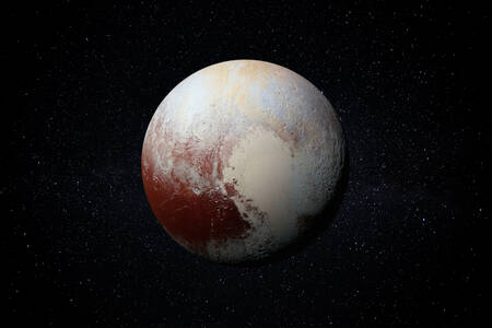 Planet Pluto på stjernehimlen