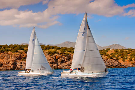 Sailing regatta in Greece