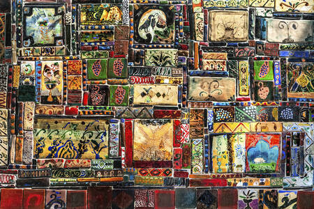 Georgiska keramiska plattor