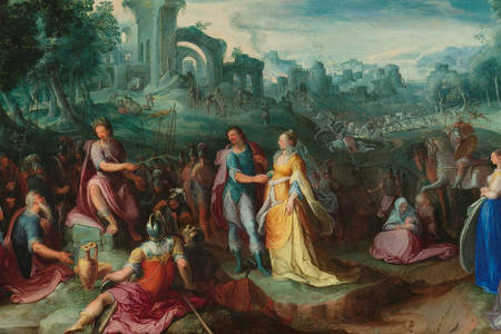 Karel Van Mander: "Abstinencia de Escipión, 1600"