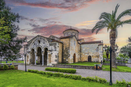 Hagia Sophia at sunset, Trabzon