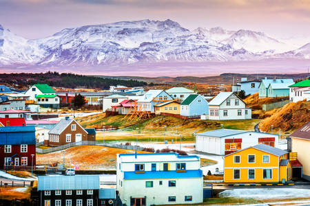 Цветни исландски къщи