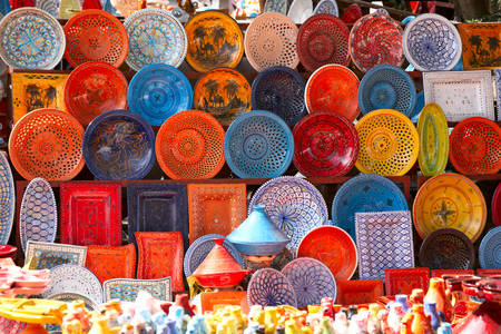 Глиняний посуд на ринку