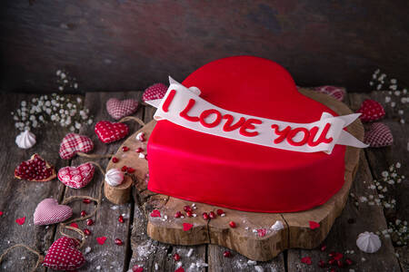 Valentijnsdag taart