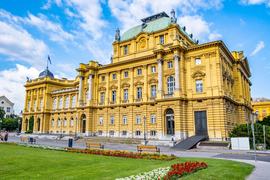 Croatian National Theater in Zagreb