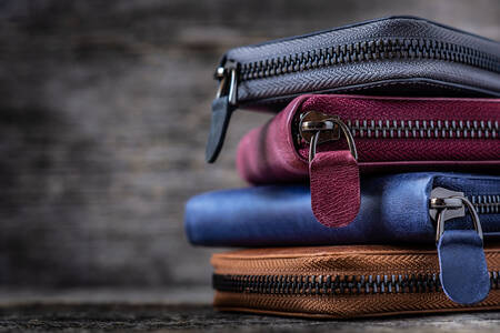 Brieftaschen aus echtem Leder