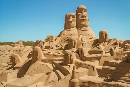Esculturas de areia