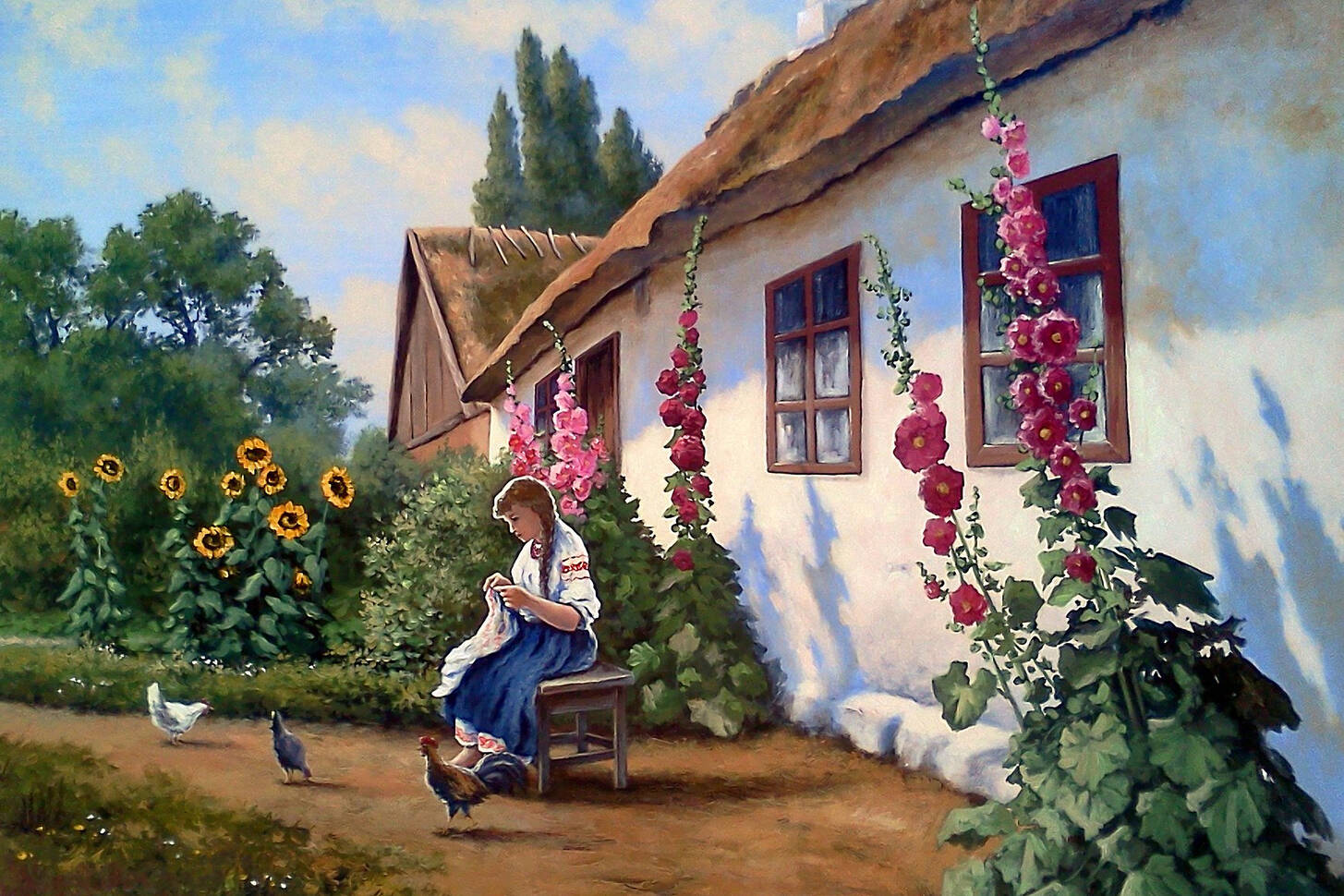 Картина украинское село