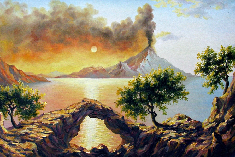 Vybuchující sopka