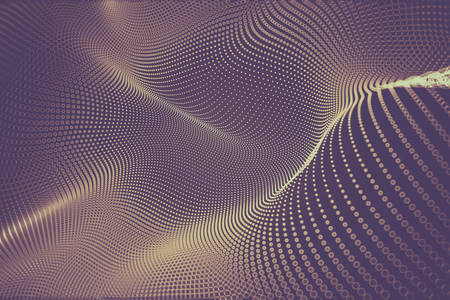 3D abstraction: Purple mountains