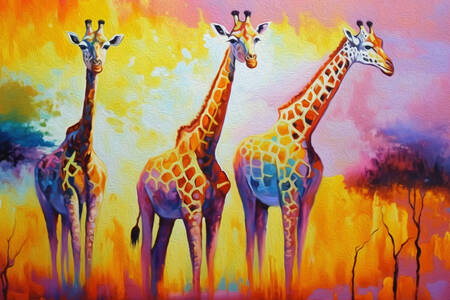 Afrikaanse giraffen