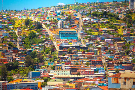 De stad Valparaíso