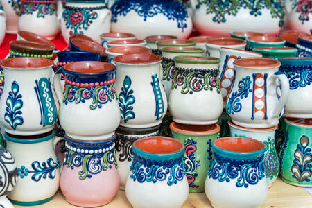 Romanian ceramic mugs