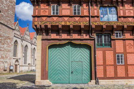 Facciate degli edifici a Braunschweig