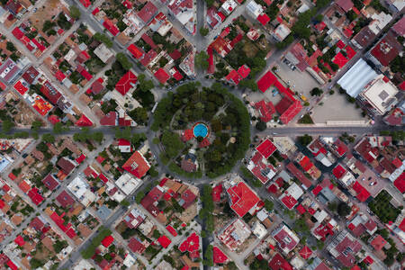 View from above of the city of Aydin