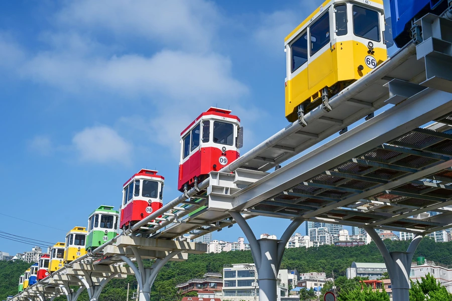 Capsule train in Busan