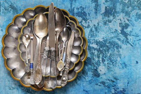 Vintage silver cutlery