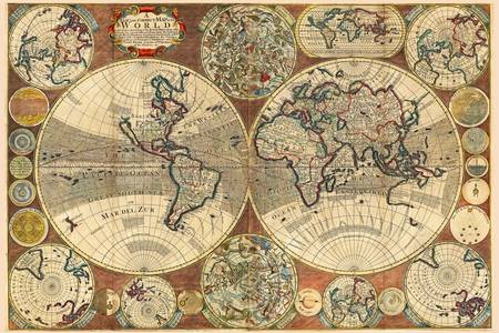 Kaart van de oude wereld